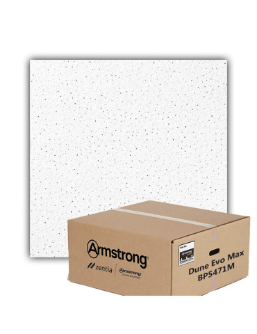 Armstrong Dune Evo Max BP5471M 600mm x 600mm Ceiling Tiles - Box of 14