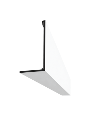QIC AG01 Angle 38 X 20mm - 3m RAL 9010