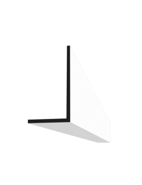 QIC AG05 Aluminium Angle 32 × 19mm - 3m RAL 9010
